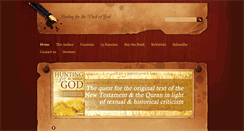 Desktop Screenshot of huntingforthewordofgod.com