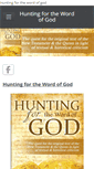 Mobile Screenshot of huntingforthewordofgod.com