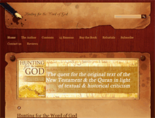 Tablet Screenshot of huntingforthewordofgod.com